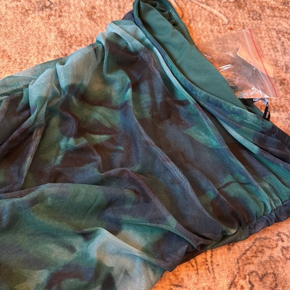 Maxi Bodycon Dresses Strapless Tube Top Printed Long Slit Dress - Picture 6 of 8